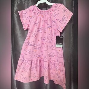 Okie Dokie Pink Swan Dress